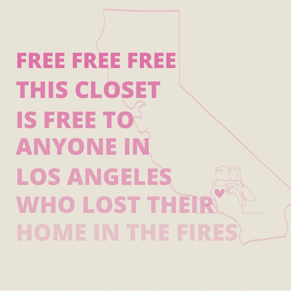 NWT This Closet is Free to Anyone in LA Who Lost Their Home in the Fires